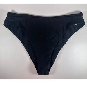 Black High Waisted Bikini Swim Bottoms Women's Large L